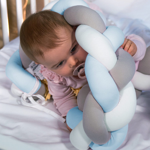 babybay Nestchenschlange geflochten passend für Kinderbetten, beige