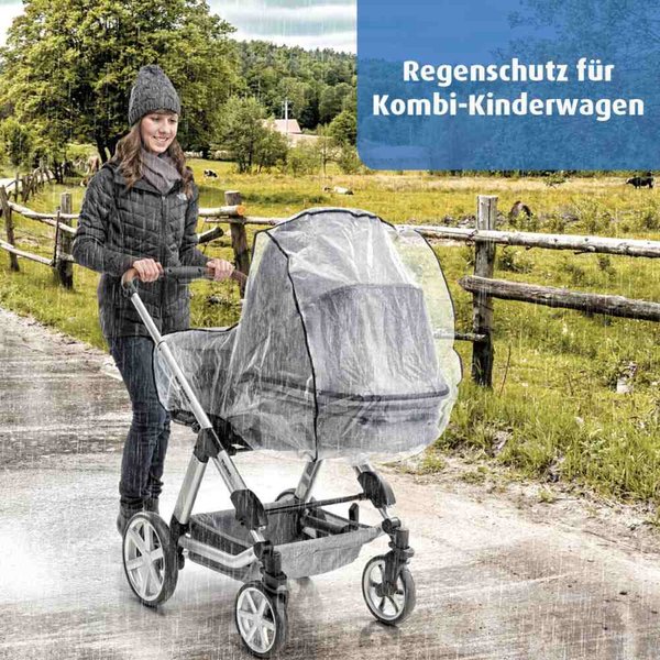 Reer RainCover Classic Regenschutz für Kombi-Kinderwagen