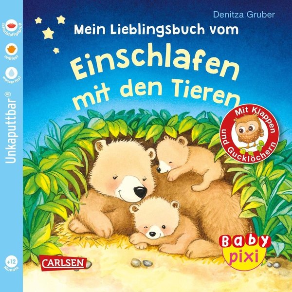 Baby Pixi Unkaputtbar 96: Mein Lieblingsbuch vom Einschlafen mit den Tieren